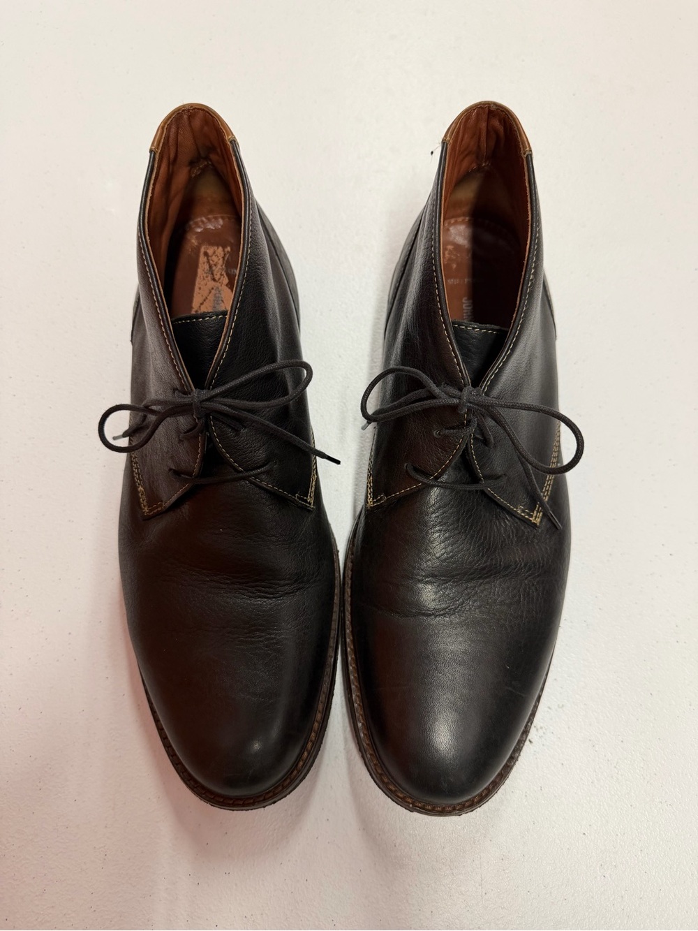 Johnston & Murphy Copeland Chukka Boots Men’s 13M Black Leather 25-2021